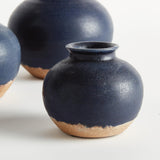 Napa Navy GAVIN BUD VASES, SET OF 3