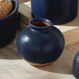 Napa Navy GAVIN BUD VASES, SET OF 3