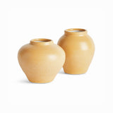 Napa Yellow SAFRIN BUD VASES, SET OF 2