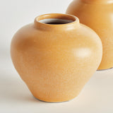 Napa Yellow SAFRIN BUD VASES, SET OF 2