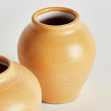 Napa Yellow SAFRIN BUD VASES, SET OF 2
