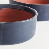 Napa Navy STUDIO DECORATIVE LOW BOWLS, SET OF 2