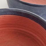 Napa Navy STUDIO DECORATIVE LOW BOWLS, SET OF 2