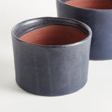 Napa Navy STUDIO CACHEPOTS, SET OF 2