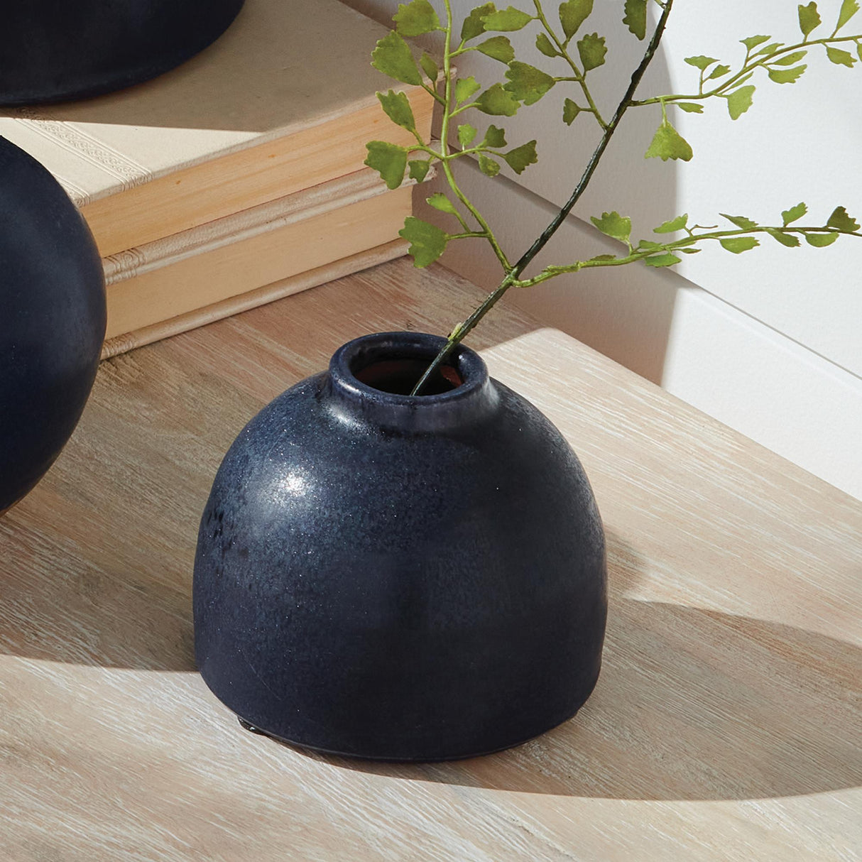 Napa Navy STUDIO BUD VASES, SET OF 2