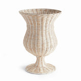 Napa Whitewash CHESAPEAKE RATTAN FOOTED URN TALL