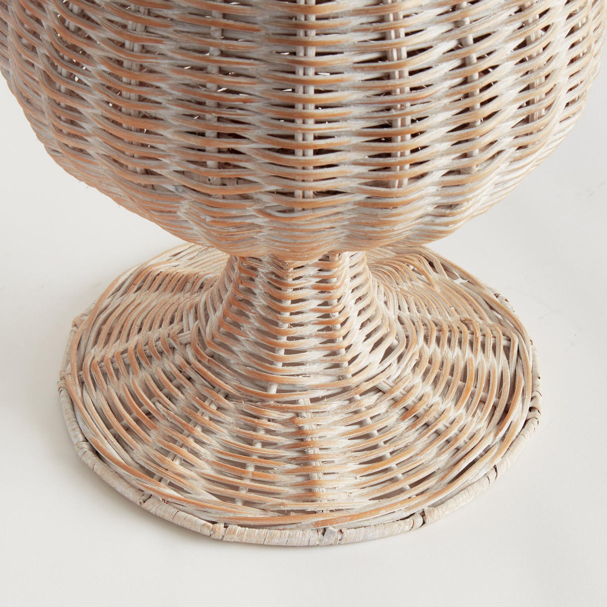 Napa Whitewash CHESAPEAKE RATTAN FOOTED URN TALL