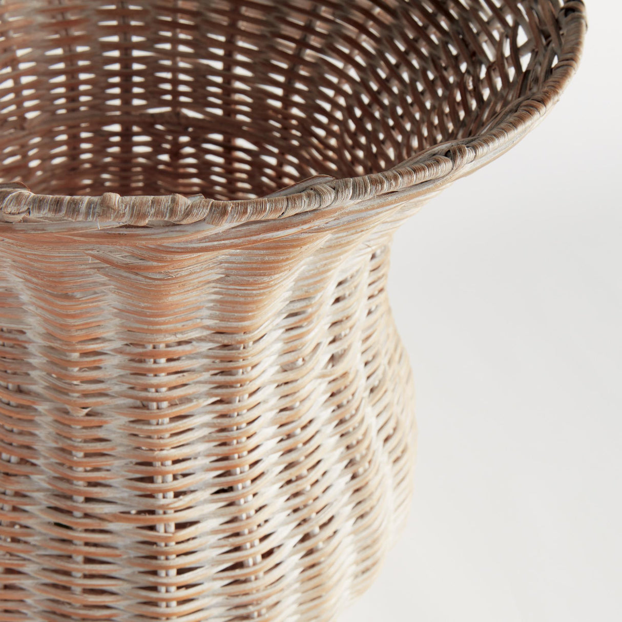 Napa Whitewash CHESAPEAKE RATTAN FOOTED URN TALL