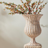 Napa Whitewash CHESAPEAKE RATTAN FOOTED URN TALL
