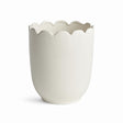 Napa Classic White MIRABELLE SCALLOPED EDGE CACHEPOT