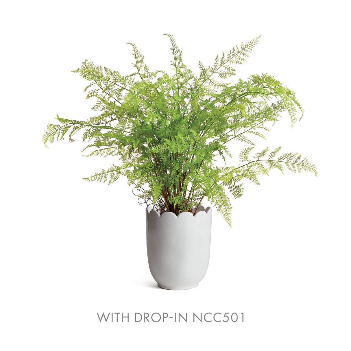 Napa Classic White MIRABELLE SCALLOPED EDGE CACHEPOT