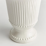 Napa Classic White MIRABELLE BEADED VASE