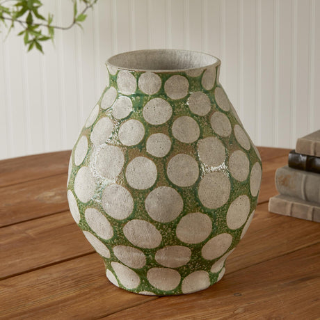 Napa Green/Light Gray KILEY VASE LARGE