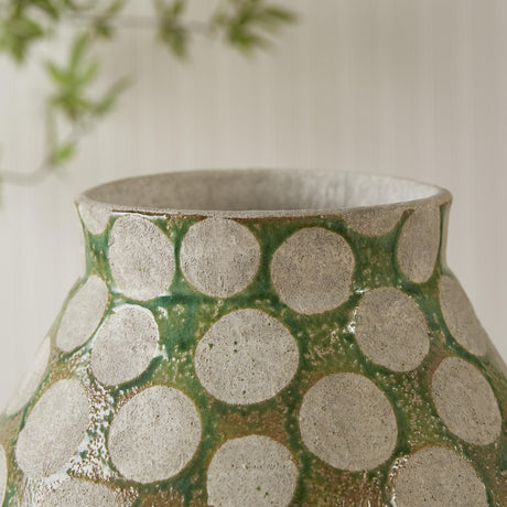 Napa Green/Light Gray KILEY VASE LARGE