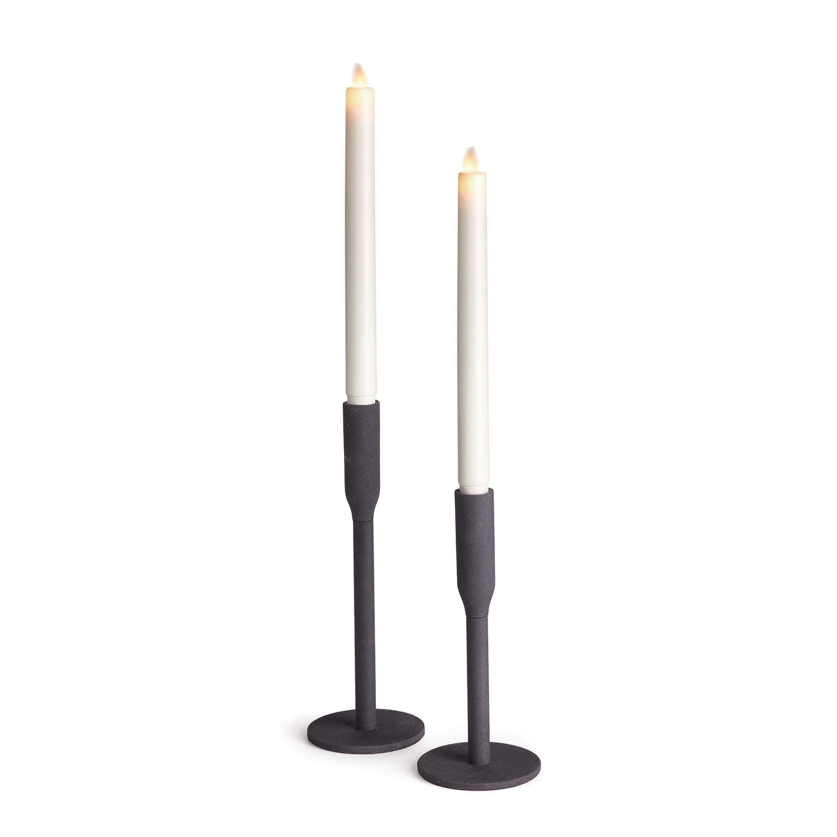 Napa Black KILLIAN TAPER HOLDERS, SET OF 2