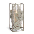 Napa Verdigris/Hammered Glass VERDIGRIS FERN HURRICANE LARGE
