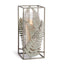 Napa Verdigris/Hammered Glass VERDIGRIS FERN HURRICANE LARGE