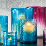Napa Aqua Ombre AURORA HURRICANES 10" & 7", SET OF 2