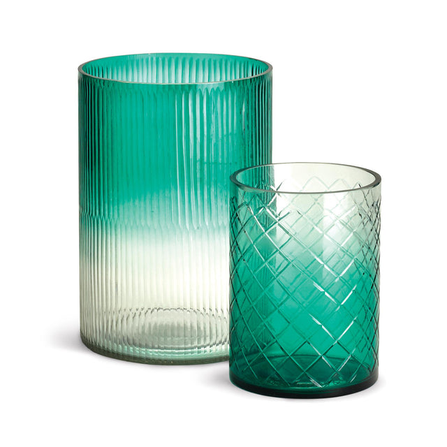 Napa Green Ombre AURORA HURRICANES 10" & 7", SET OF 2