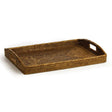 Napa Warm Brown BURMA RATTAN MORNING TRAY 20"