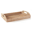 Napa Whitewash BURMA RATTAN MORNING TRAY 20"