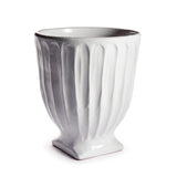 Napa White COLUMN FOOTED URN 13"