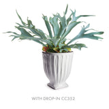 Napa White COLUMN FOOTED URN 13"