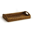 Napa Warm Brown BURMA RATTAN MORNING TRAY 16"