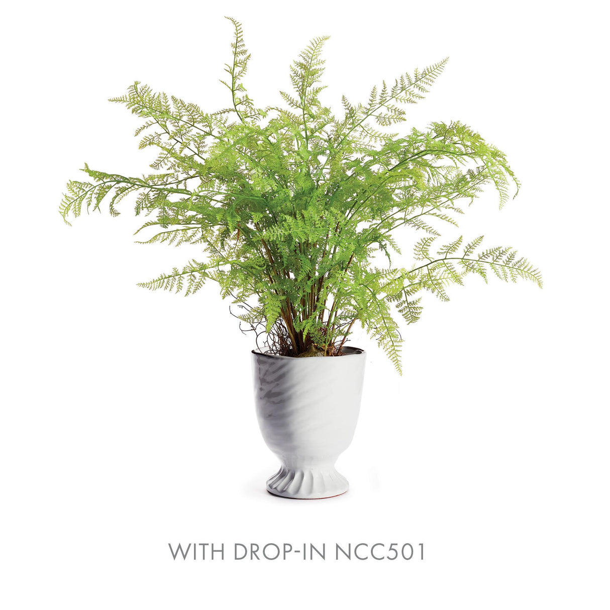 Napa White COLUMN FOOTED URN 11"