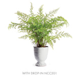 Napa White COLUMN FOOTED URN 11"