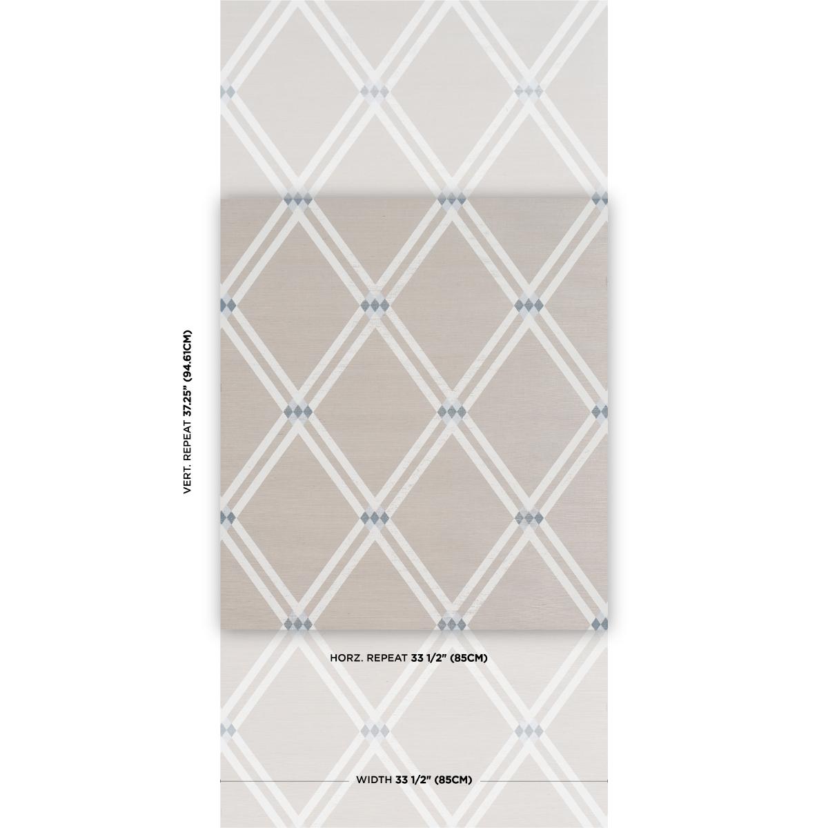 Schumacher Asolo Sisal Sky Wallpaper
