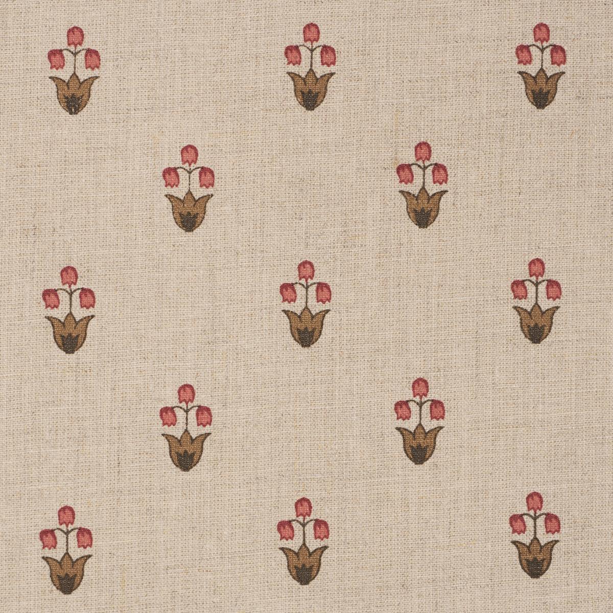 Schumacher Moira Hand Print Spice Fabric