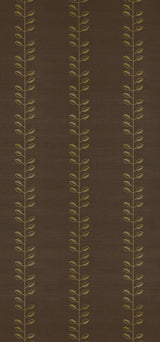 Schumacher Geo Leaf Sisal Metallic Gold & Sepia Wallpaper