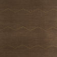 Schumacher Rivet Stripe Sisal Sepia Wallpaper