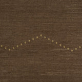 Schumacher Rivet Stripe Sisal Sepia Wallpaper