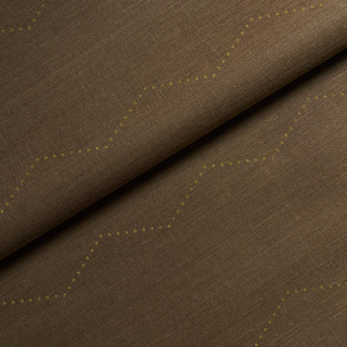 Schumacher Rivet Stripe Sisal Sepia Wallpaper