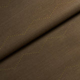 Schumacher Rivet Stripe Sisal Sepia Wallpaper