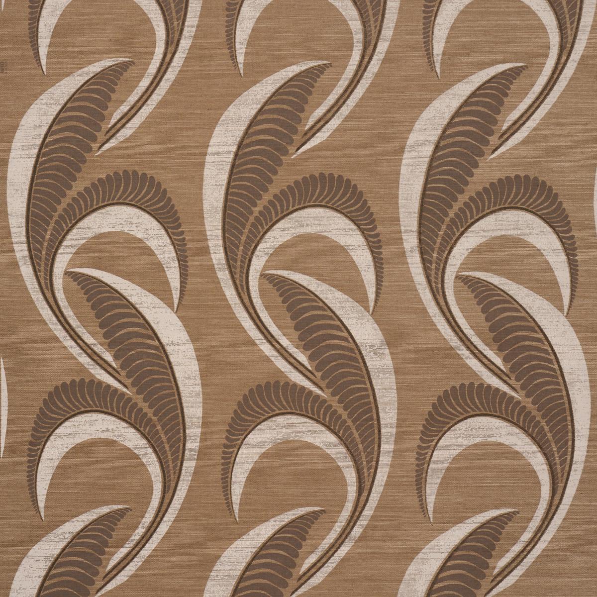 Schumacher Banana Leaf Sisal Mocha Fabric
