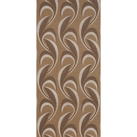 Schumacher Banana Leaf Sisal Mocha Fabric