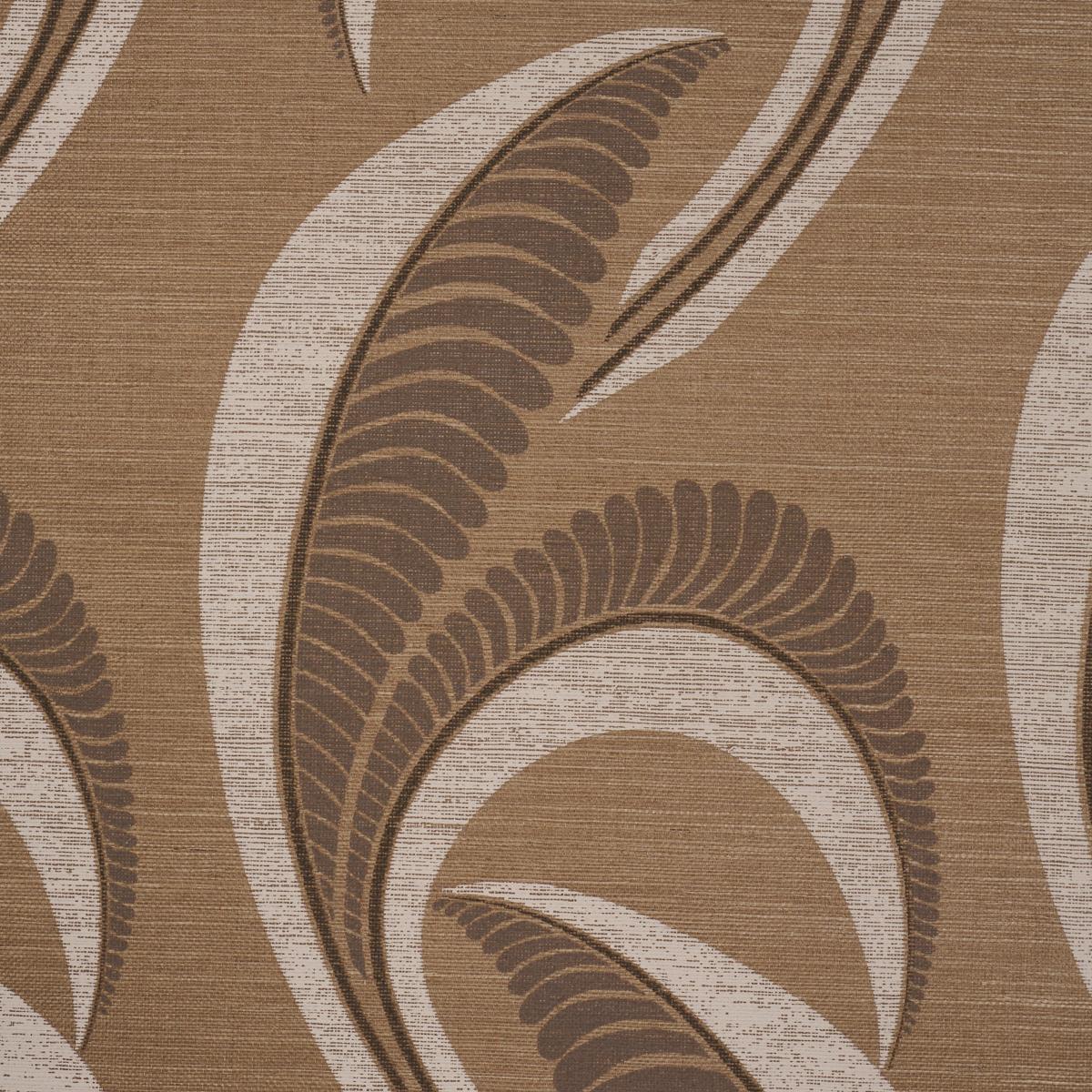 Schumacher Banana Leaf Sisal Mocha Fabric