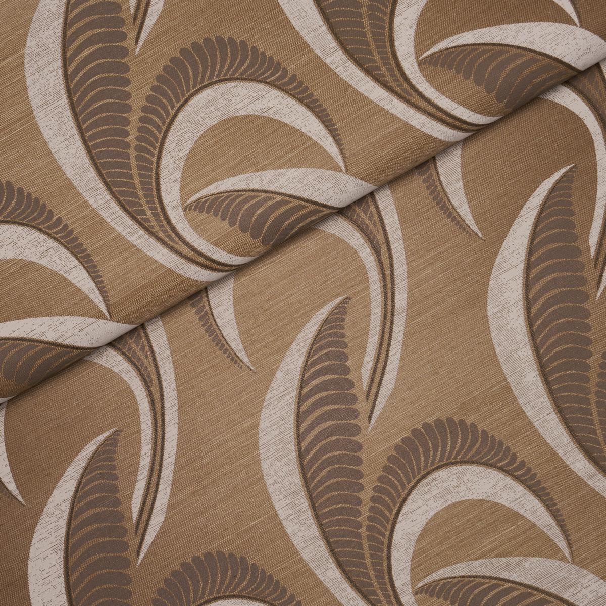 Schumacher Banana Leaf Sisal Mocha Fabric