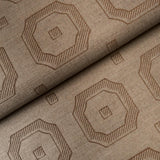 Schumacher Beveled Frame Sisal Sepia Wallpaper