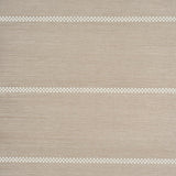 Schumacher Checkered Stripe Sisal Flax Wallpaper