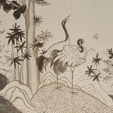 Schumacher Birdsong 3 Panel Set Carbon Wallpaper