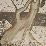 Schumacher Birdsong 3 Panel Set Carbon Wallpaper