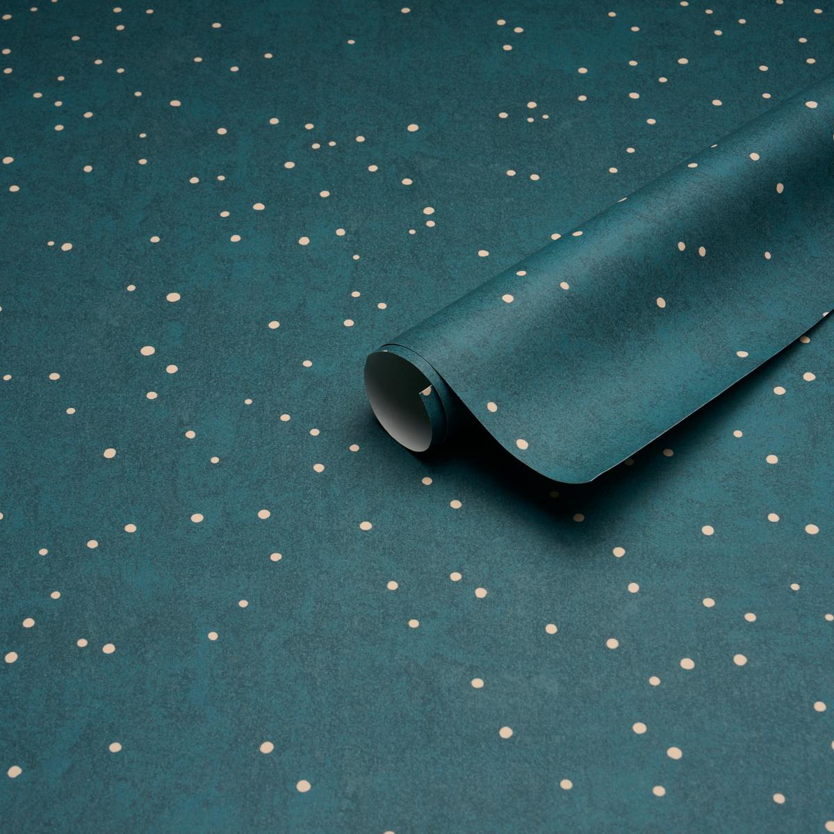 Schumacher Brindille Starry Sky Peacock Wallpaper