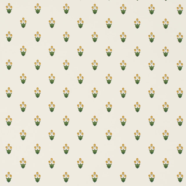 Schumacher Moira Hand Print Marigold Wallpaper