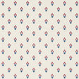 Schumacher Moira Hand Print Blue & Red Wallpaper