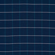 Schumacher Frannie Windowpane Navy Fabric