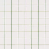Schumacher Frannie Windowpane Leaf Green Fabric